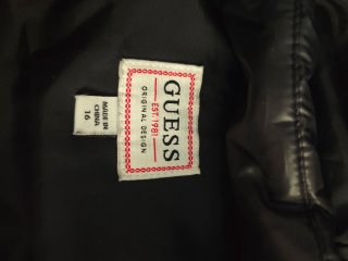 Giubbotto bomber Guess bambina nero