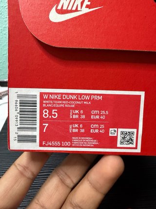Nike Dunk Low PRM Team Red