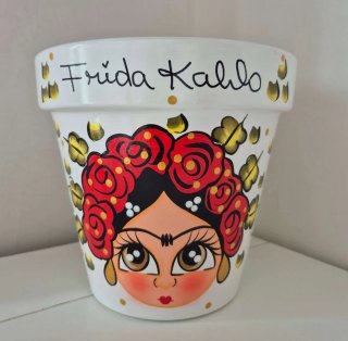 Maceta Decorada Frida Kahlo