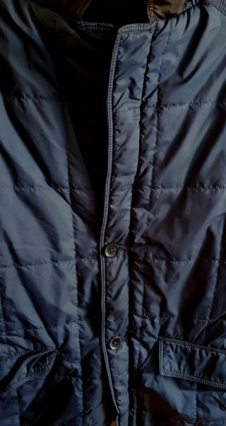 Plumífero fino hombre Zara Talla M Azul oscuro