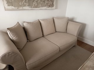 Sofá-cama Maisons du Monde beige 3 plazas