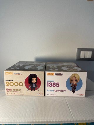 Nendoroid 2000 Eren Yeager & 1385 Annie Leonhart