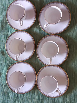 Set 6 Tazzine con piattino