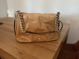 Bolso Purificación García Piel Marrón .