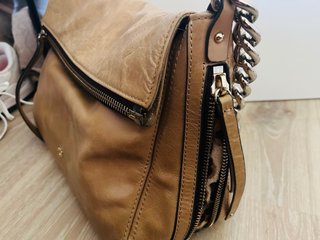 Bolso Purificación García Piel Marrón .