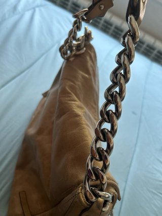 Bolso Purificación García Piel Marrón .
