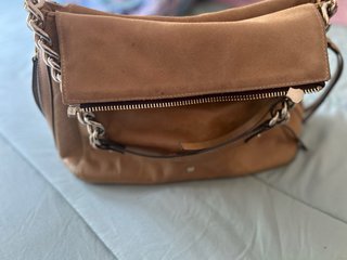 Bolso Purificación García Piel Marrón .