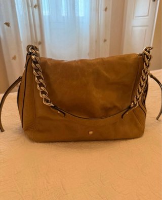Bolso Purificación García Piel Marrón .