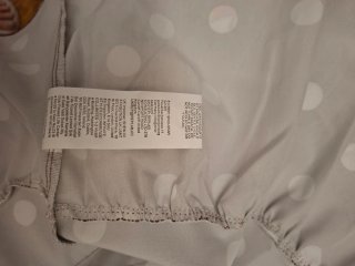 Vestido lunares volantes marrón talla M