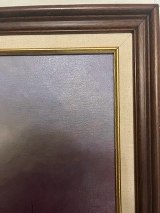 Cuadro Óleo Barcos Mar
