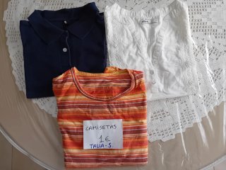Lote 3 Camisetas Talla S