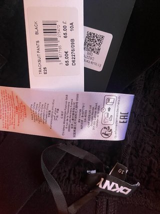 Pantalón acampanado DKNY negro