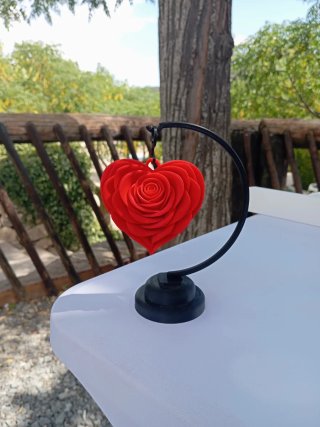 Colgante Corazón Rosa