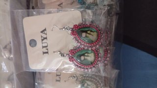 Anillos de perlas negros y rosas ajustables