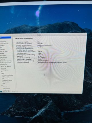 iMac 27 i7 3.5GHz 16GB RAM 1TB SSD + 120ssd