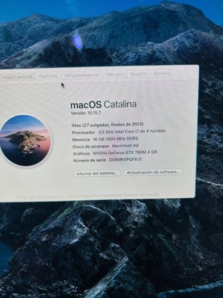 iMac 27 i7 3.5GHz 16GB RAM 1TB SSD + 120ssd