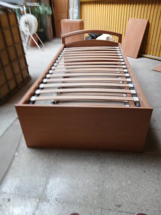 Cama nido madera con somieres y escritorio