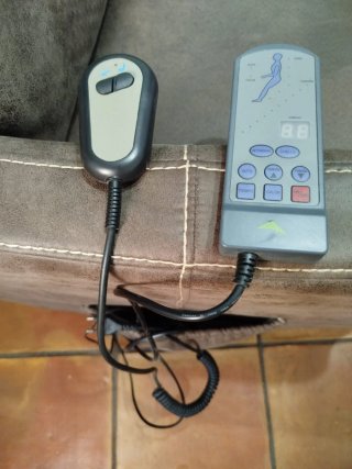 Sillones relax de tela marrones