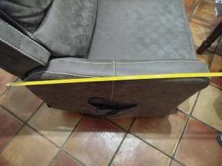 Sillones relax de tela marrones
