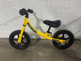 Bicicleta de equilibrio Sawyer amarilla