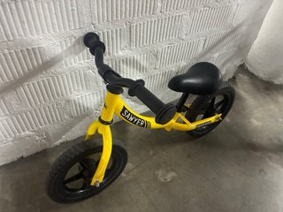 Bicicleta de equilibrio Sawyer amarilla