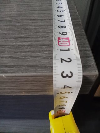 Mueble TV y estantería madera gris