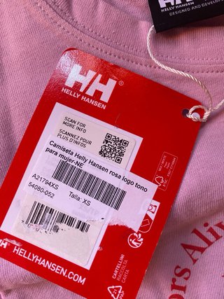 Camiseta Helly Hansen Mujer Rosa Talla XS