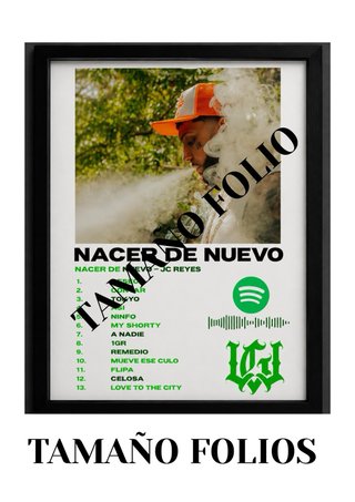 Póster JC Reyes Nacer de Nuevo