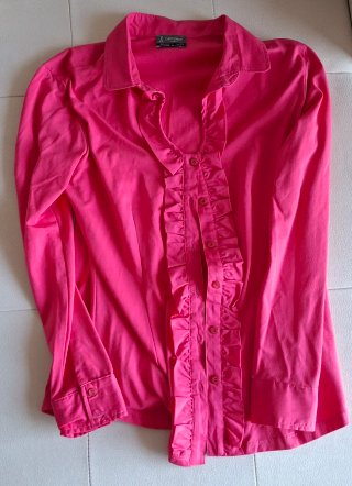 Camicia maniche lunghe fucsia Camomilla taglia 48.