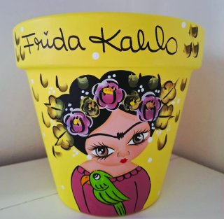 Maceta Frida Kahlo 19x18x11cm