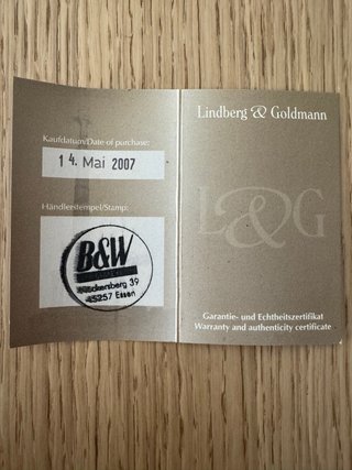 Reloj Lindberg & Goldmann Radio Control