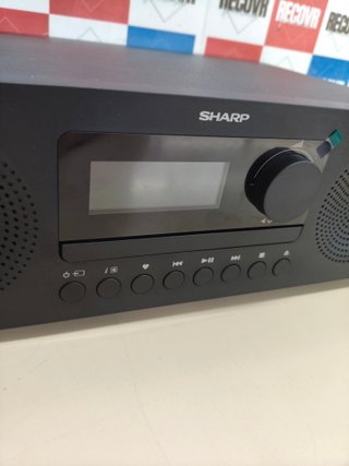 Sistema de sonido Sharp Tokyo con DAB+, Bluetooth y CD 60W negro