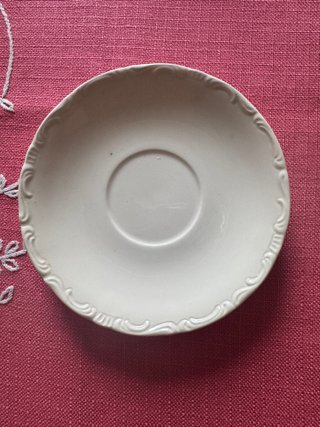 Juego de café y té porcelana blanca