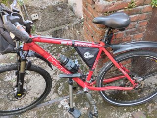 Bicicleta Montaña Híbrida Roja