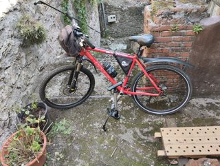 Bicicleta Montaña Híbrida Roja