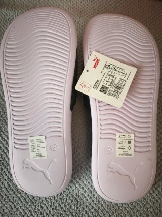 Chanclas Puma Mujer Negro y Rosa