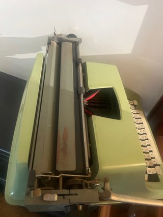Máquina de escribir Remington verde