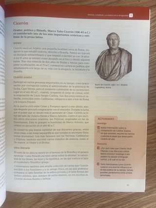 Libro de cultura clásica de cuarto de la ESO