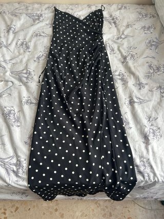 Vestido Zara lunares tirantes espalda cruzada