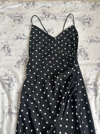 Vestido Zara lunares tirantes espalda cruzada