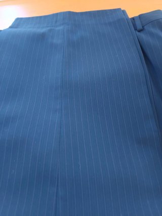Traje de caballero azul