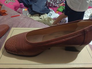 Zapatos de salón VINTAGE LADY piel marrón T.38