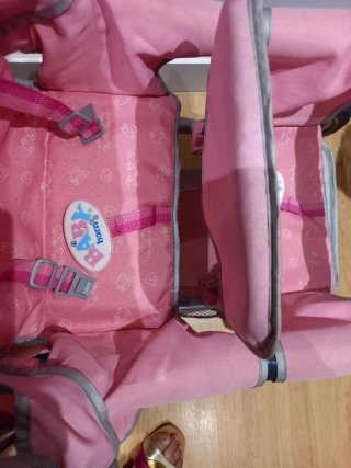 Carrito Gemelar Baby Born Rosa
