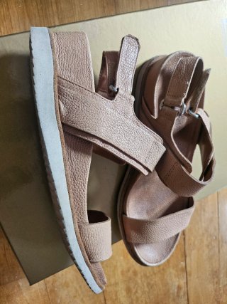 Sandalias Homers beises Piel Talla 40
