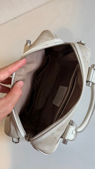 Bolso de mano Tous beige y blanco