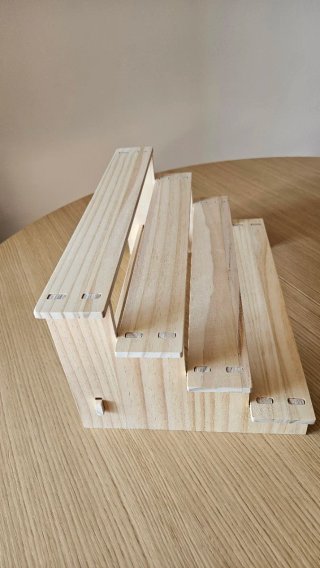 Expositor Escalera Madera 4 Niveles