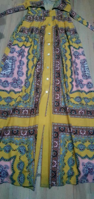 Vestido largo estampado talla 38/40