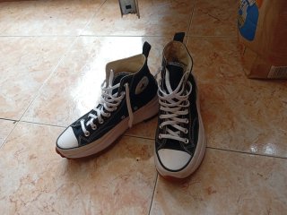 Converse plataforma mujer negras