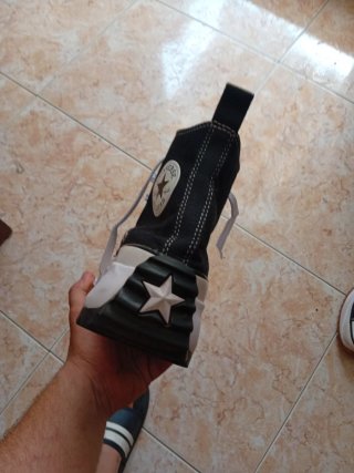 Converse plataforma mujer negras