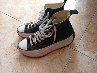 Converse plataforma mujer negras